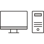 Desktop Computer SVG Icon